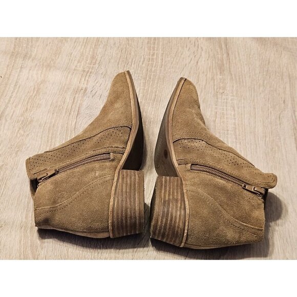 Gianni Bini Leather Booties Tan Size 7 M Womens - Picture 5 of 8